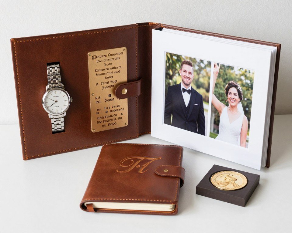 collection of personalized groomsmen keepsake items
