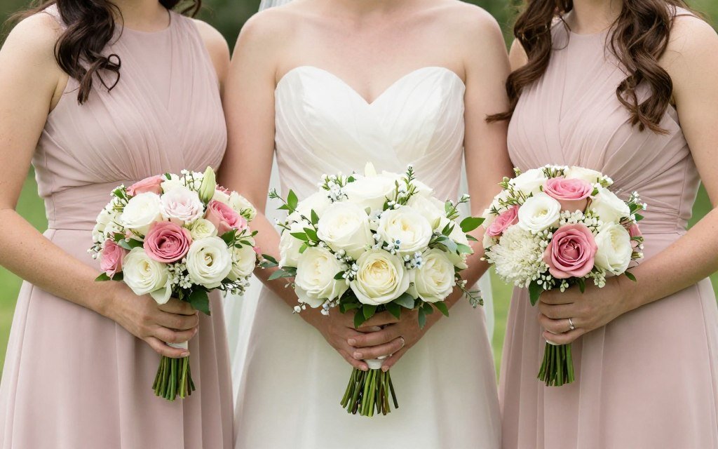 color coordinated bridesmaid bouquets with dresses color coordinated bridesmaid bouquets with dresses