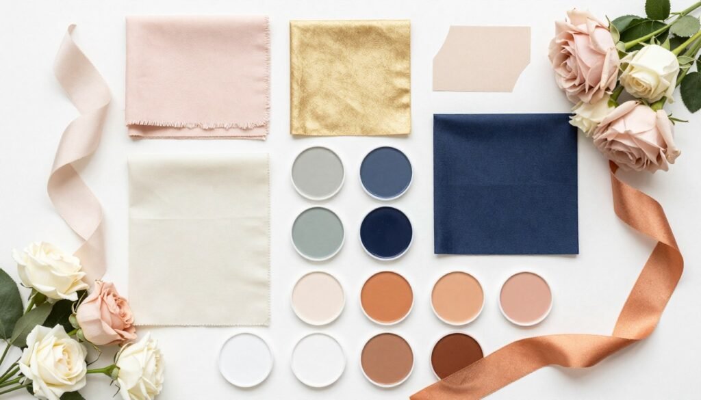 color palette swatches showing coordinating bridal shower colors color palette swatches showing coordinating bridal shower colors