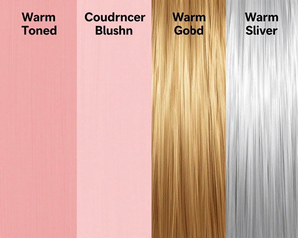 comparison of warm versus cool undertones in similar colors