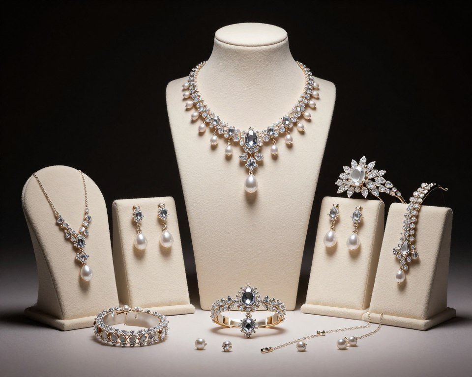complete bridal jewelry look wedding day
