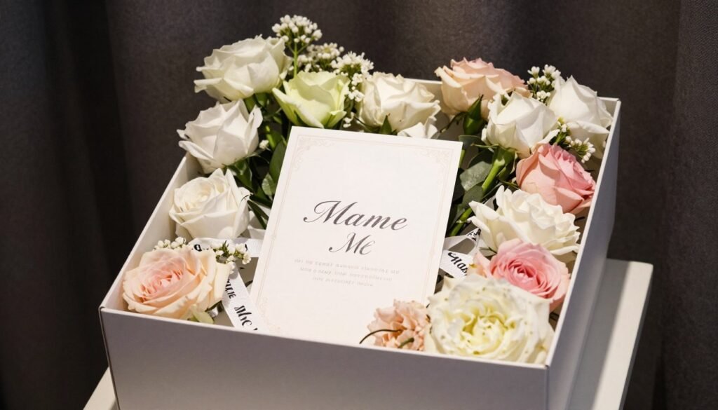 completed bridesmaid proposal ready for presentation