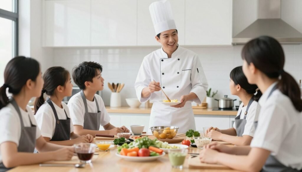 cooking class experience concept
