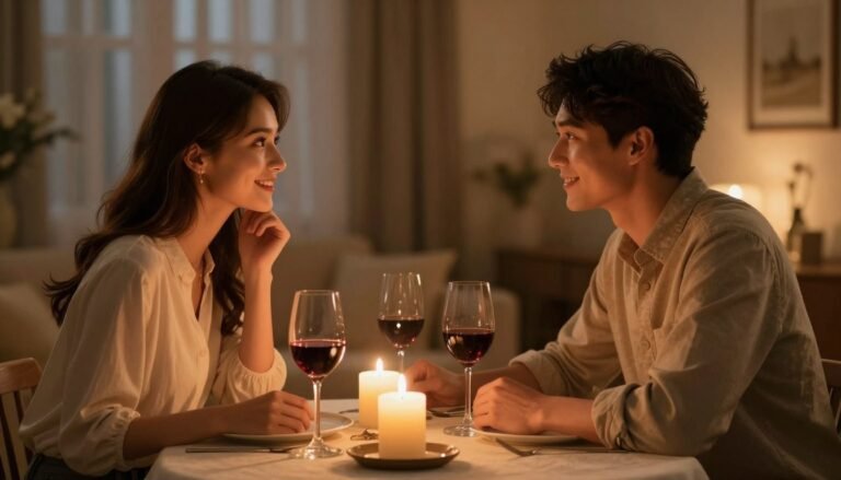 couple activity ideas featuring romantic date night setup