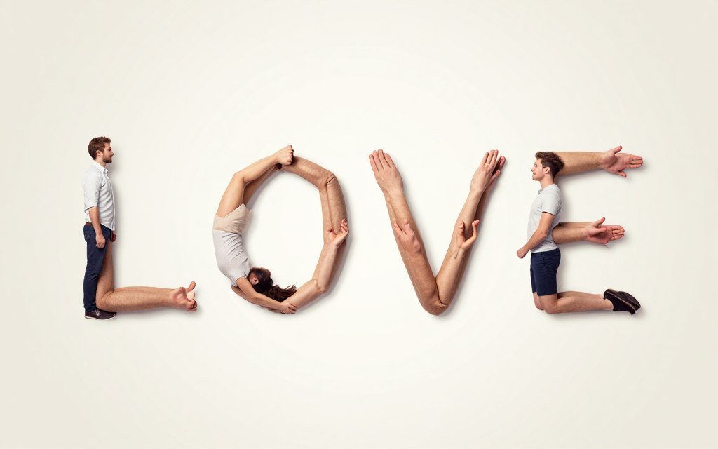 couple forming letters with their bodies creatively couple forming letters with their bodies creatively