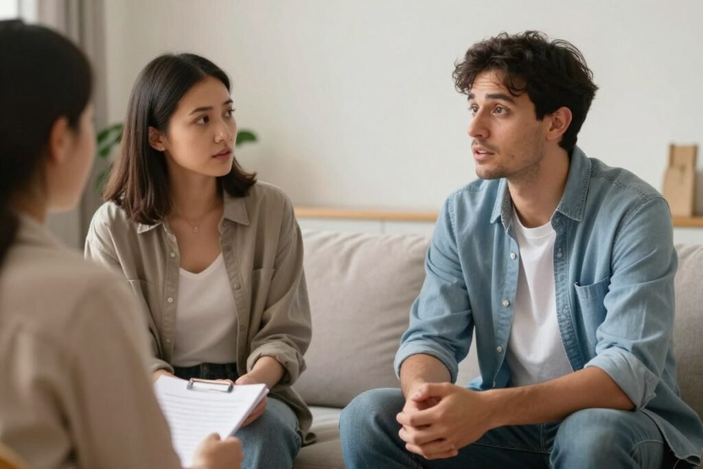 couple having honest conversation about preferences