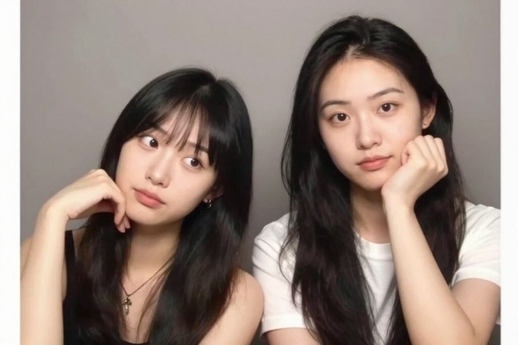 couple looking relaxed and natural in spontaneous photobooth moment