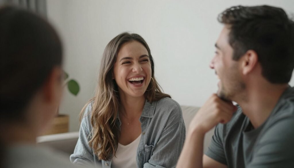 couple naturally interacting ignoring camera presence couple naturally interacting ignoring camera presence