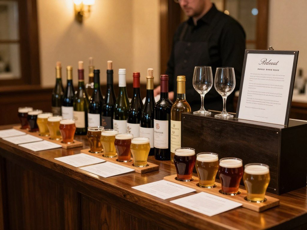 craft beer and wine station