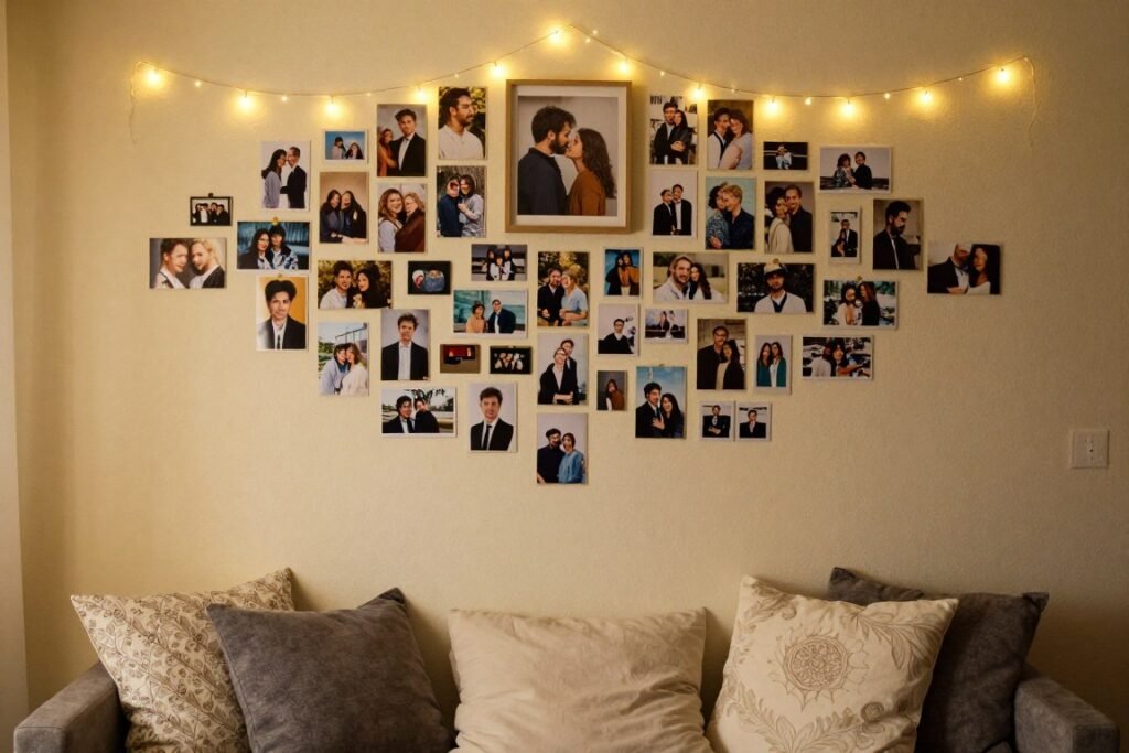 creative home proposal setup with personal touches