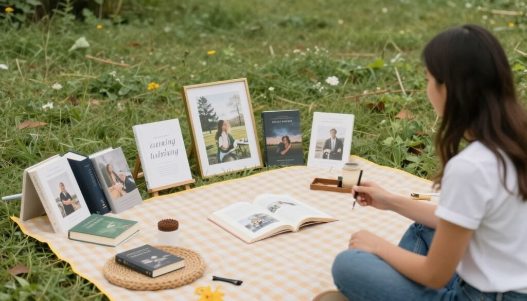 creative proposal setup with personalized elements and meaningful props