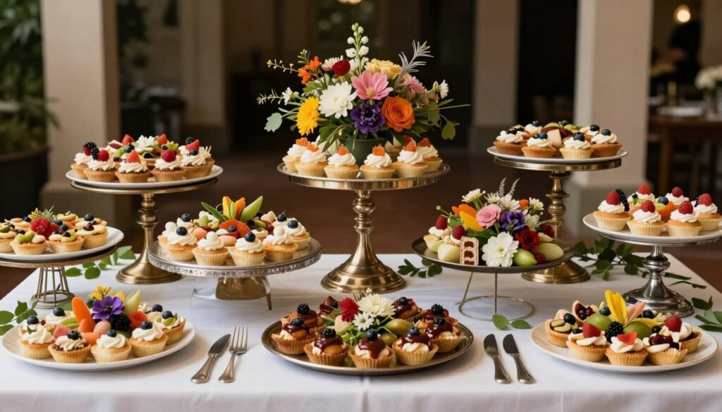 creative wedding food presentation