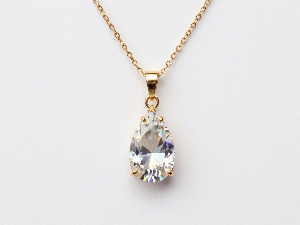 crystal drop necklace for bride with elegant design crystal drop necklace for bride with elegant design