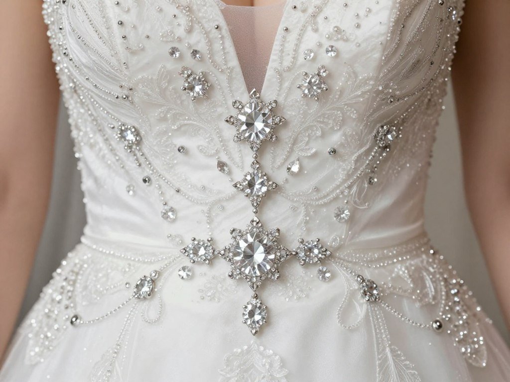 crystal jewelry detail wedding day