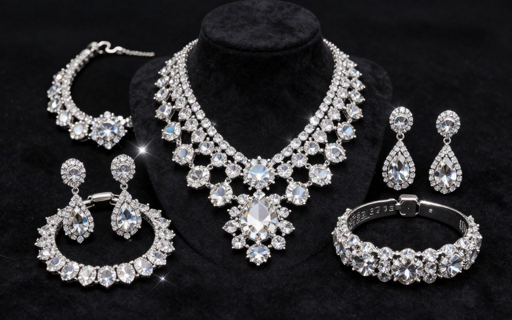 crystal wedding jewelry sparkling collection