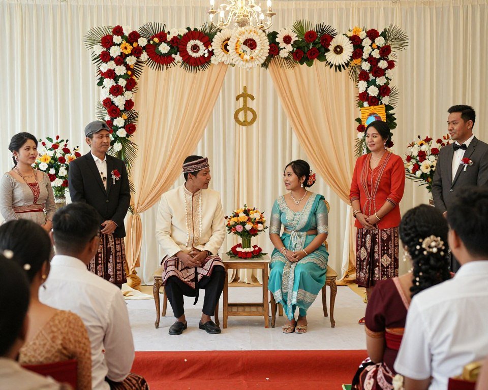 cultural heritage wedding with traditional elements