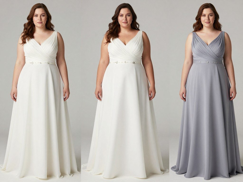 curvy bridesmaid dress a-line flattering