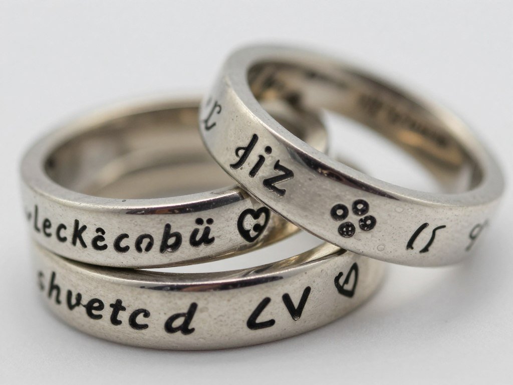 custom engraved personalized stacking rings
