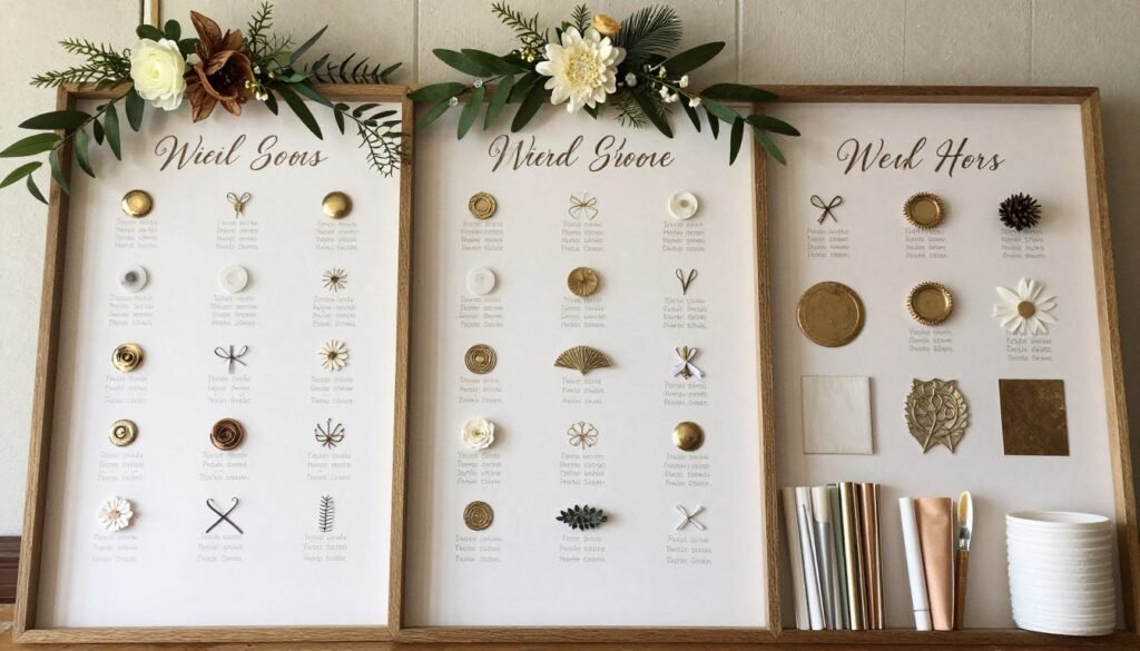 decorative supplies for wedding seating charts