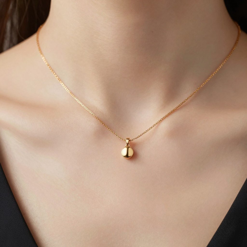 delicate necklace with proposal dress