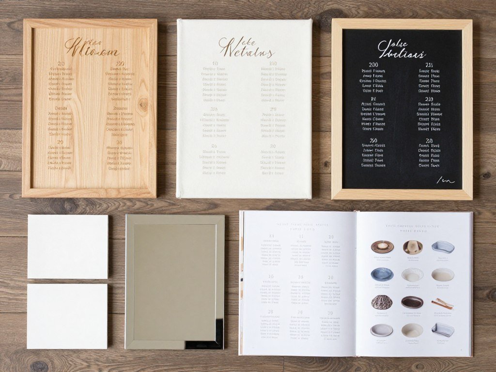 different base materials for seating charts