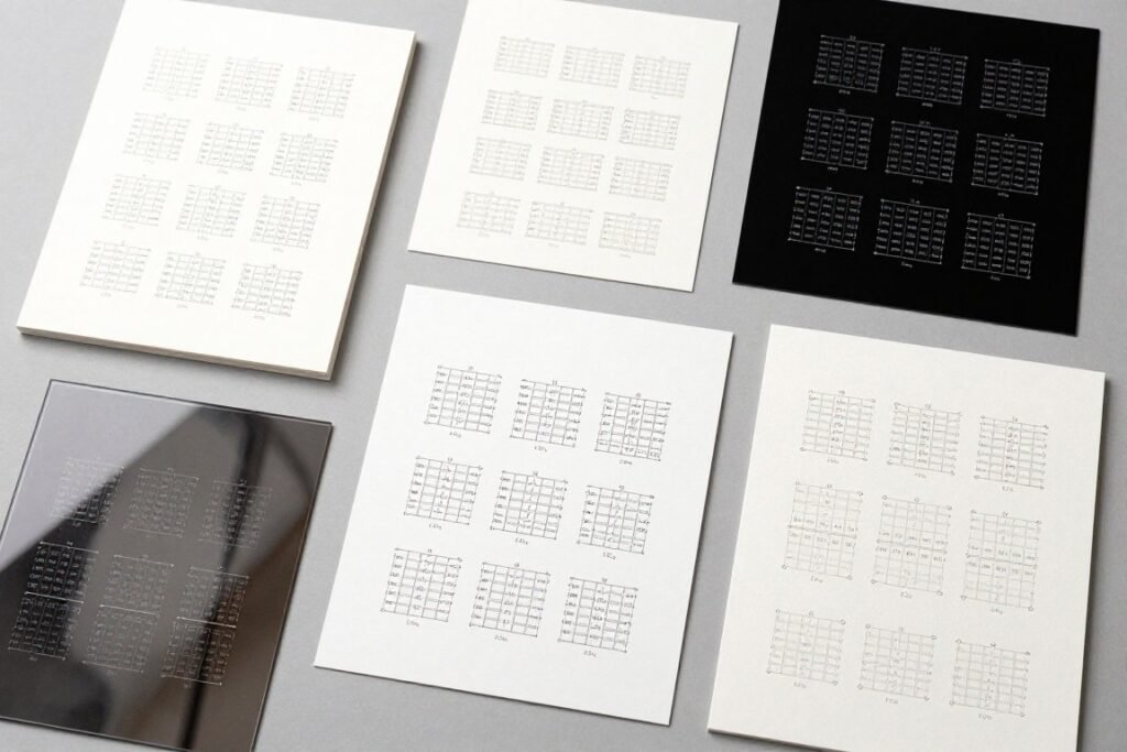 different printing material samples for wedding seating charts different printing material samples for wedding seating charts