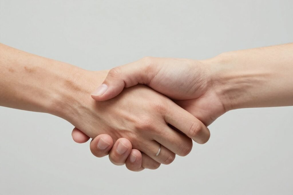 discrete inner finger ring tattoo barely visible in professional setting