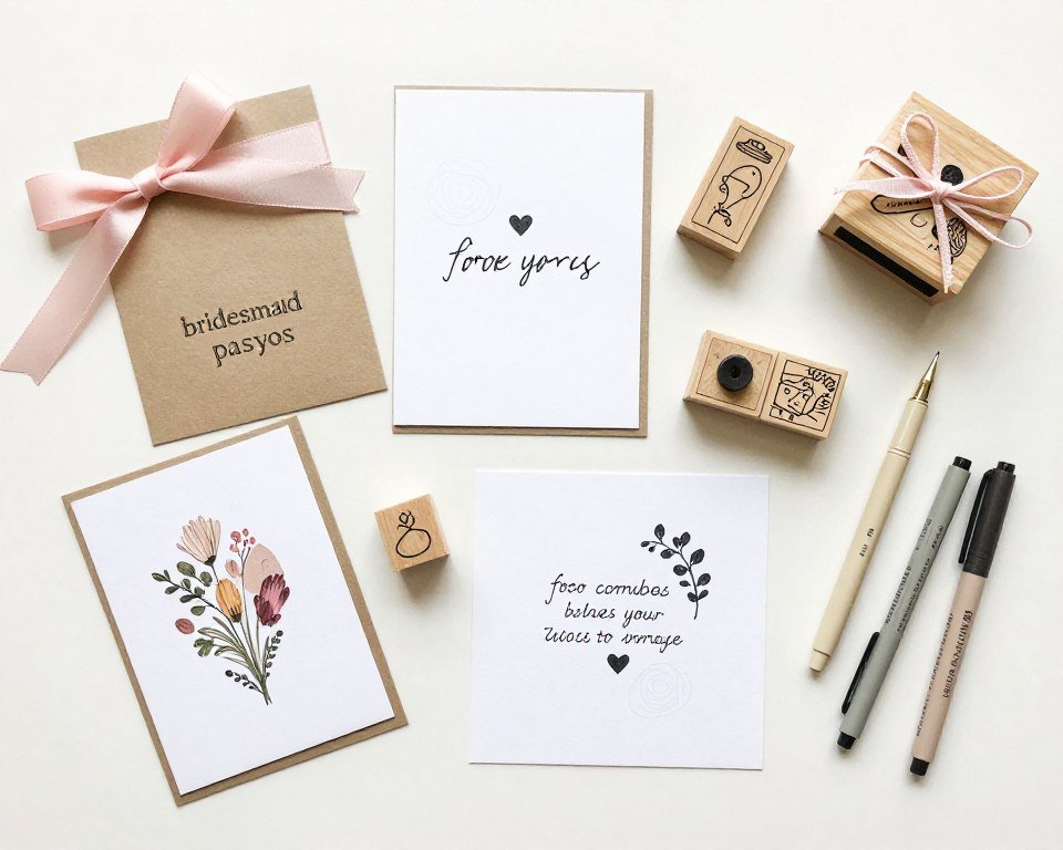 diy bridesmaid proposal craft supplies and materials