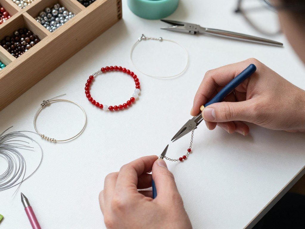 diy jewelry making for bridesmaid proposals