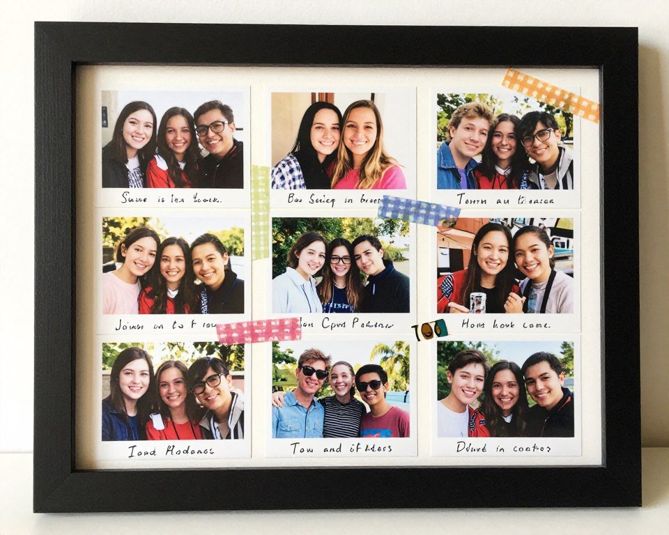 diy photo collage for bridesmaid proposal