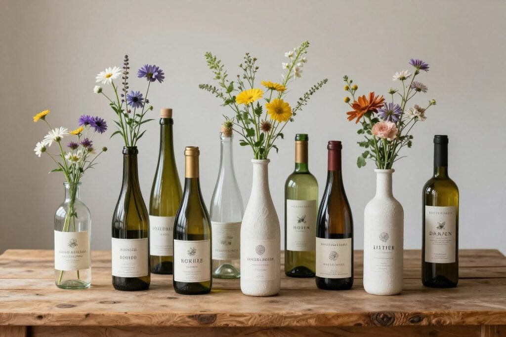 diy wedding decorations using recycled glass bottles