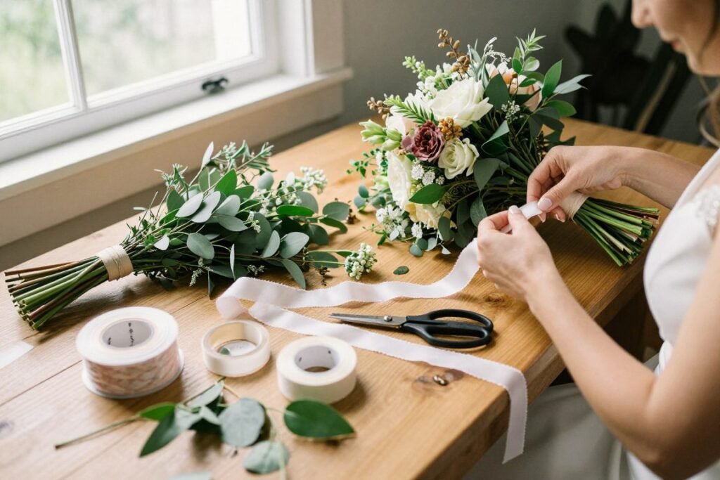 diy wedding ideas for floral arrangements and bouquets