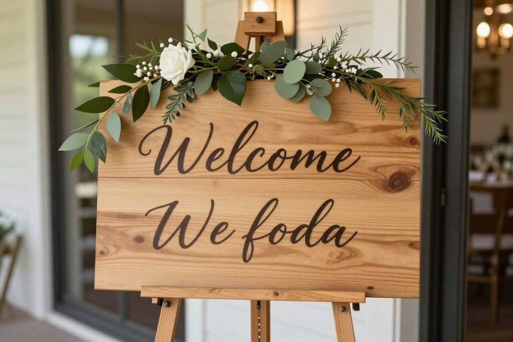 diy wedding signage ideas including welcome signs and directional displays