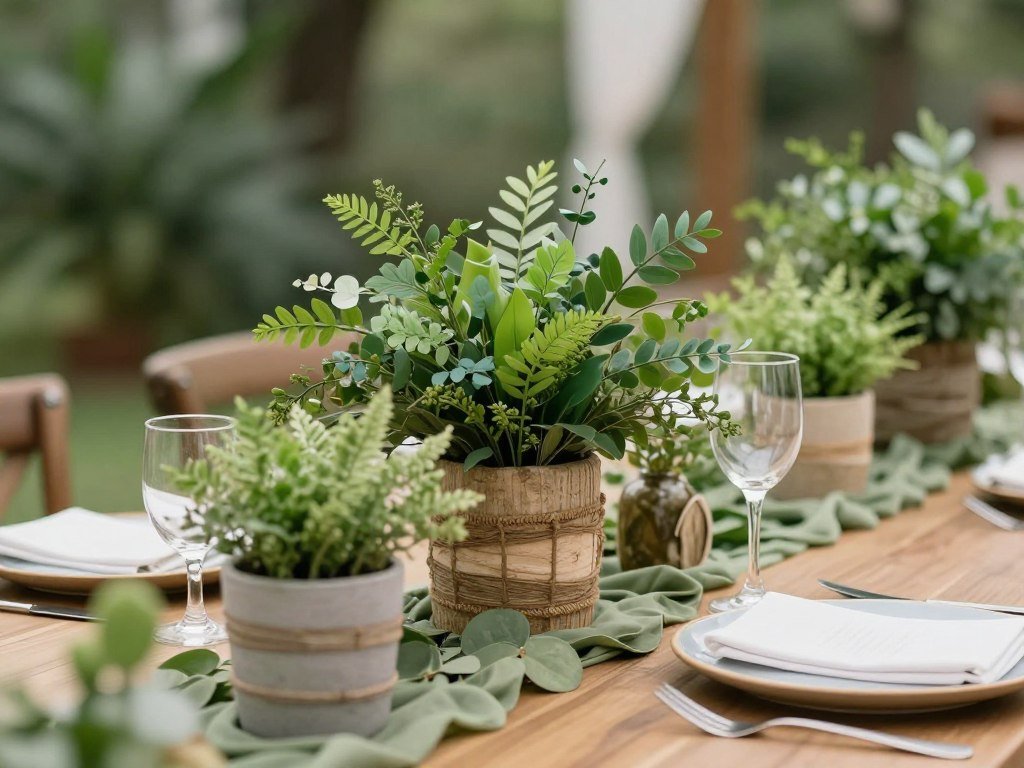 eco-friendly sustainable wedding with natural elements