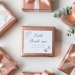 Bridesmaid Boxes: The Ultimate Guide to Creating Memorable Proposal Gifts elegant bridesmaid boxes arranged on white marble surface with rose gold accents and floral details