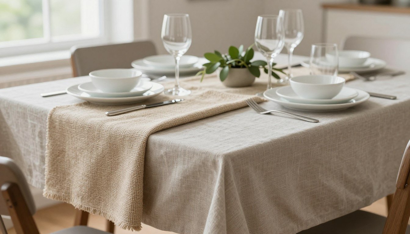 elegant table runner ideas showcasing various styles and textures on dining table