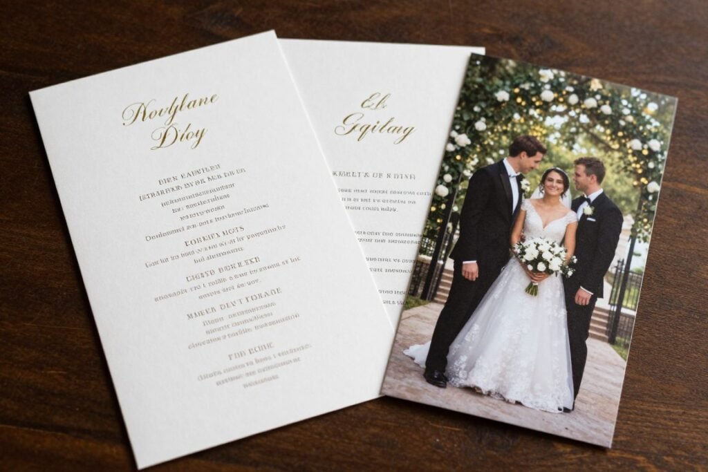 elegant wedding program example showing proper etiquette elegant wedding program example showing proper etiquette