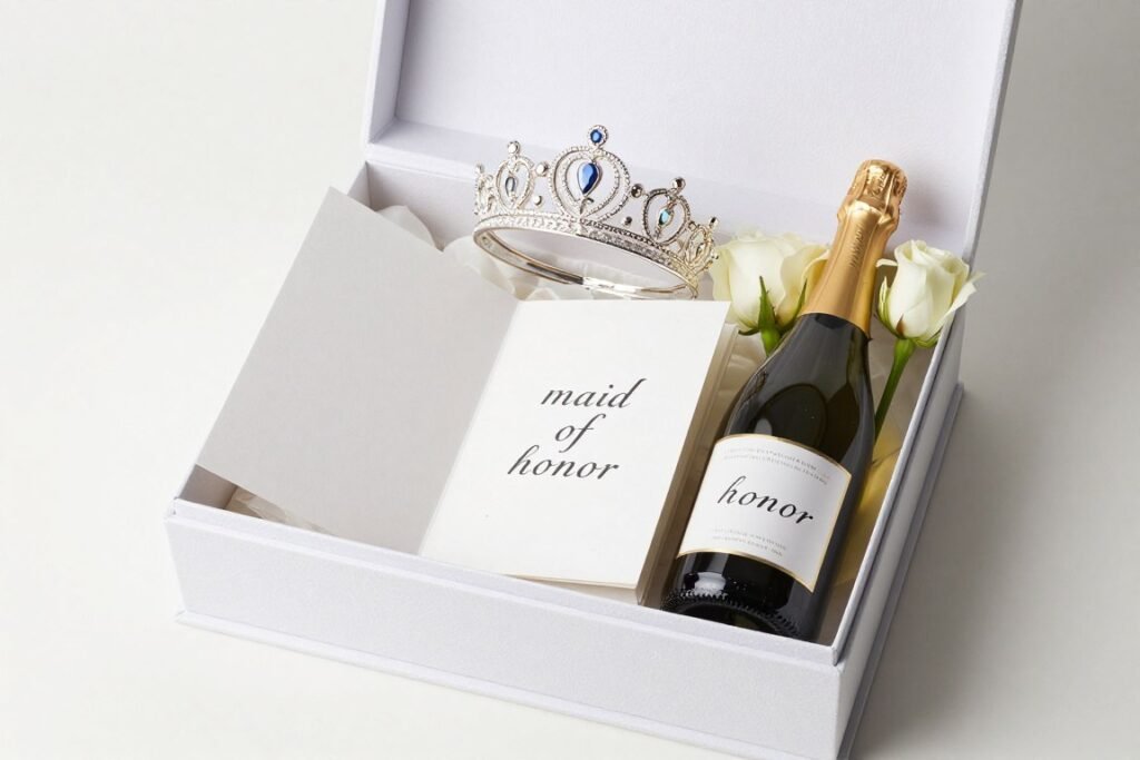 elevated maid of honor proposal gift
