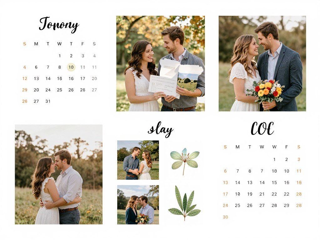 engagement photo seasonal timing planning calendar