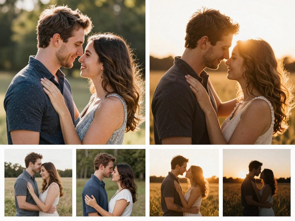 engagement photos timing mistakes harsh light versus good light