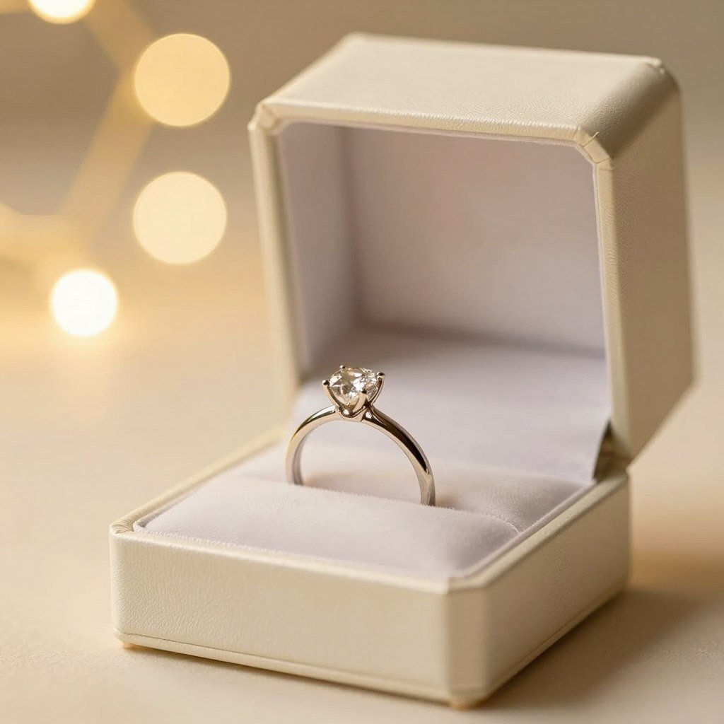engagement ring symbolizing private proposal commitment
