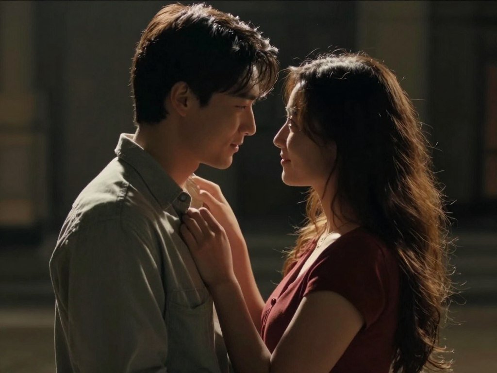 engagement shoot movie theme cinematic couple
