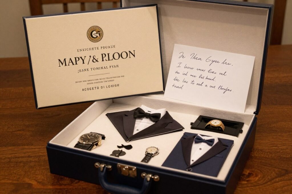 example of thoughtful personalized groomsmen proposal