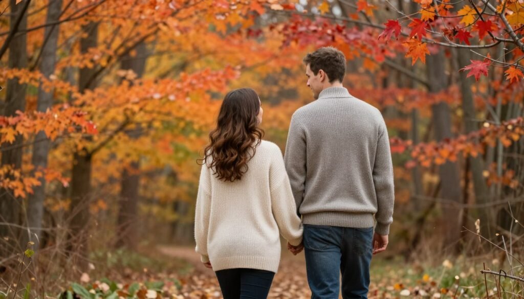 fall anniversary photoshoot ideas