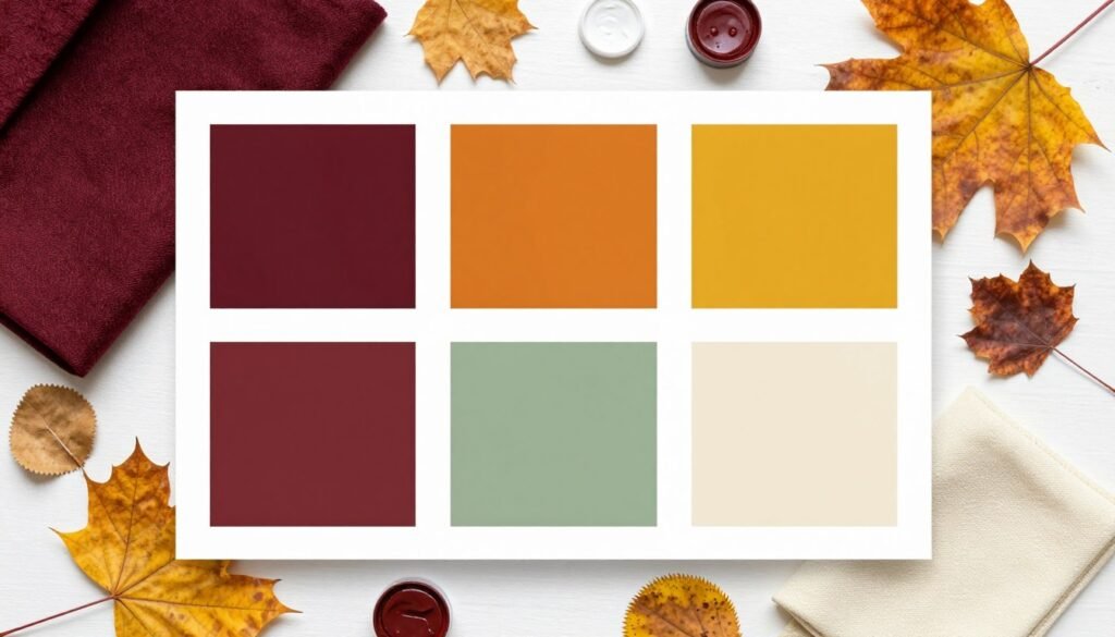 fall bridal shower ideas color palette display fall bridal shower ideas color palette display