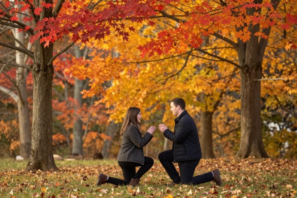 fall proposal photos with autumn foliage colors fall proposal photos with autumn foliage colors