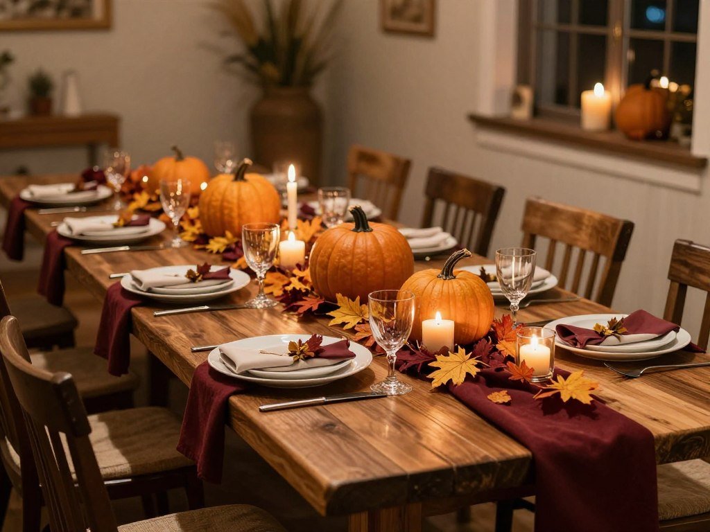 fall themed rehearsal dinner decorations