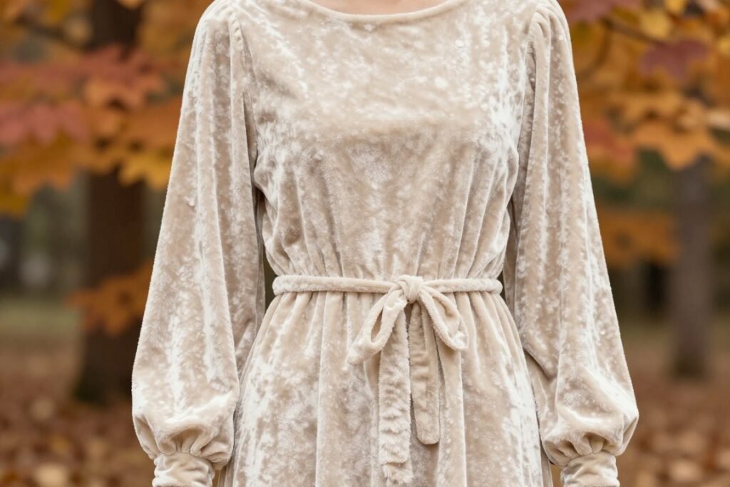 fall velvet engagement dress