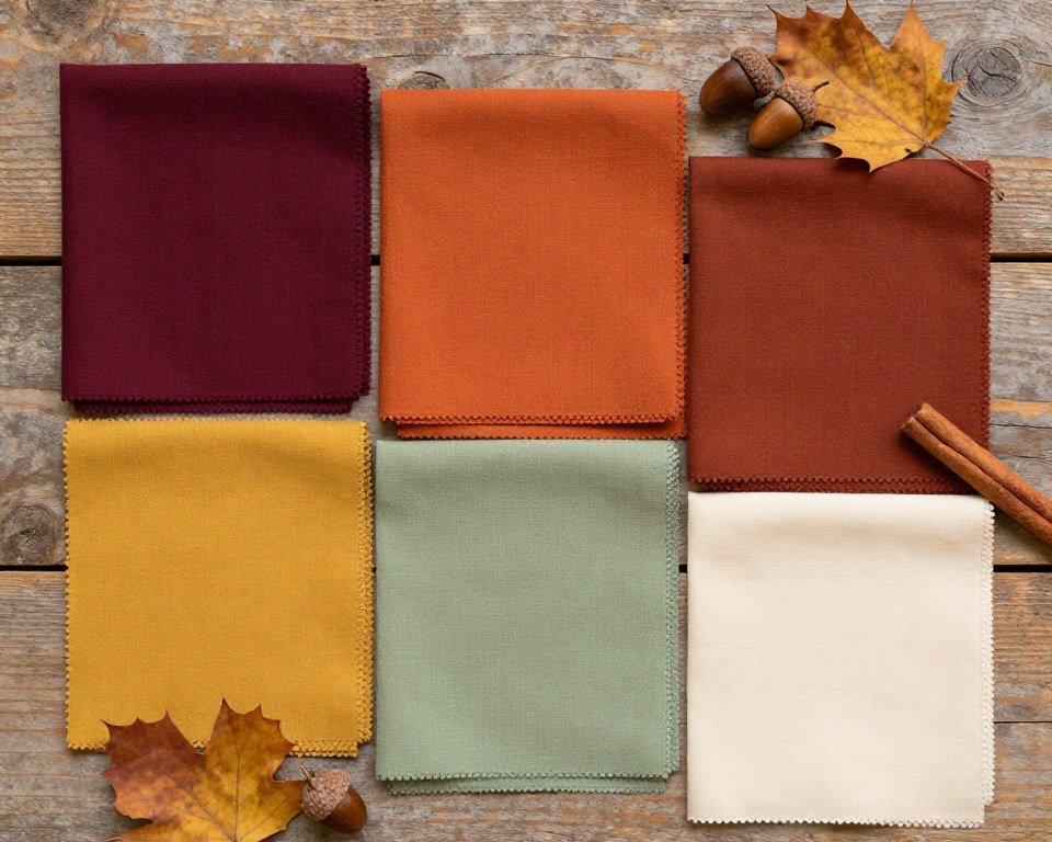 fall wedding color palette featuring burgundy, rust, and gold tones