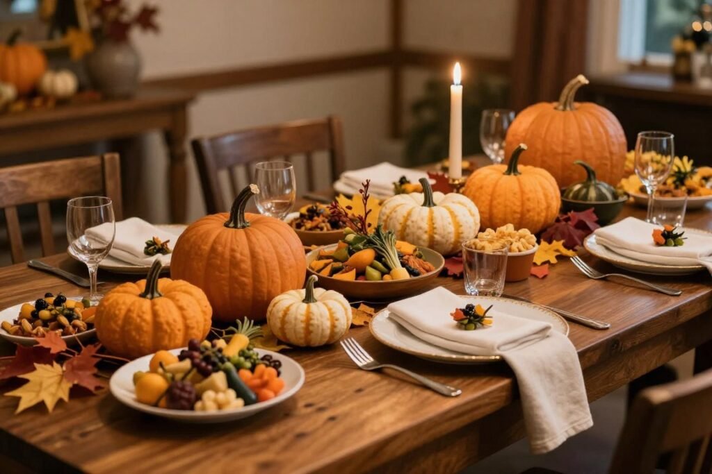 fall wedding harvest table